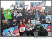 Animal Lovers protest, CBS Television City