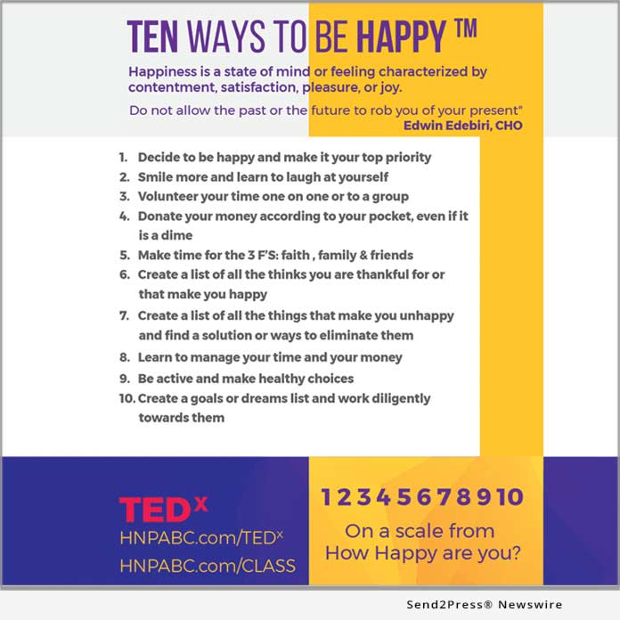 ten ways to be happy