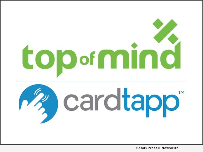 CardTapp and Top of Mind Enhance Integration with Time-Saving App Sharing and Contact Tagging Features