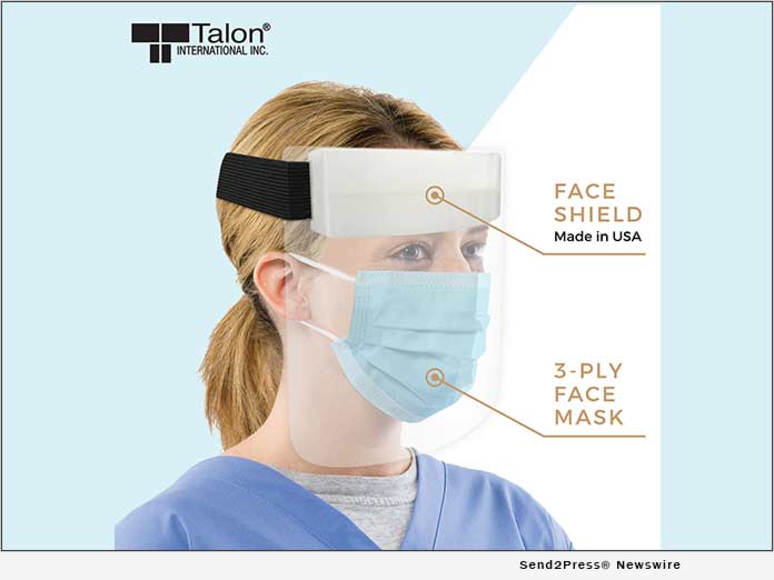 Talon International PPE Gear - Face Shield and Mask
