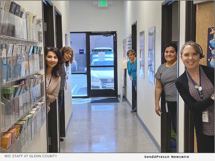 WIC staff at Glenn County practice social distancing