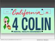 BeingWellCA - 4 COLIN License Plate