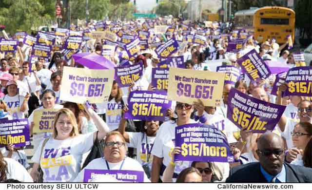 We Care LA campaign march