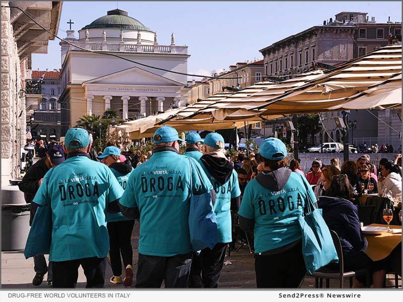 Drug-Free World volunteers in Italy