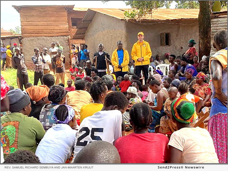 Rev. Samuel Richard Sembuya and Scientology Volunteer Minister Jan-Maarten Kruijt