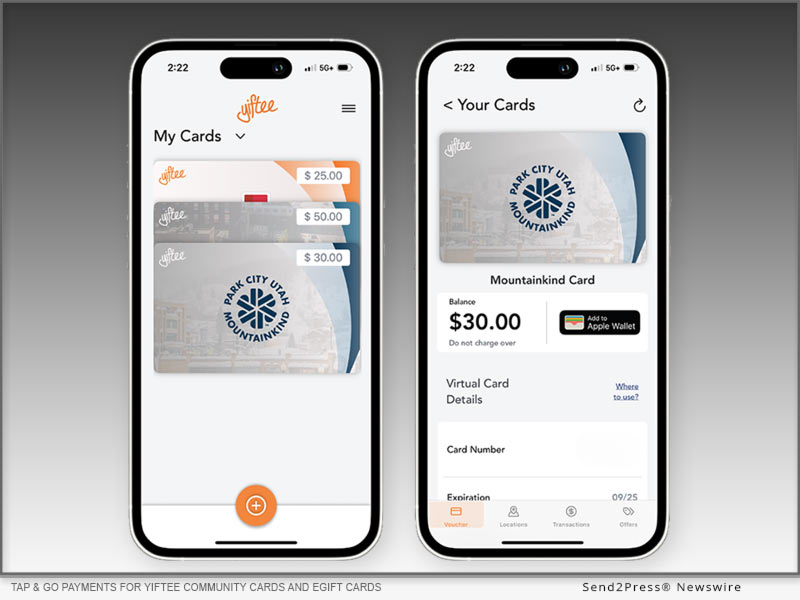 Yiftee Inc. Enables Contactless ‘Tap & Go’ Payments