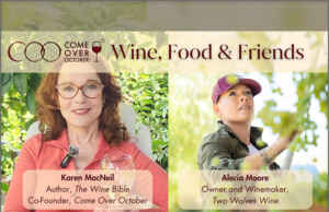 Karen MacNeil and Winemaker Alecia Moore (stage name Pink)