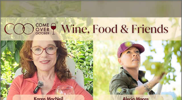 Karen MacNeil and Winemaker Alecia Moore (stage name Pink)