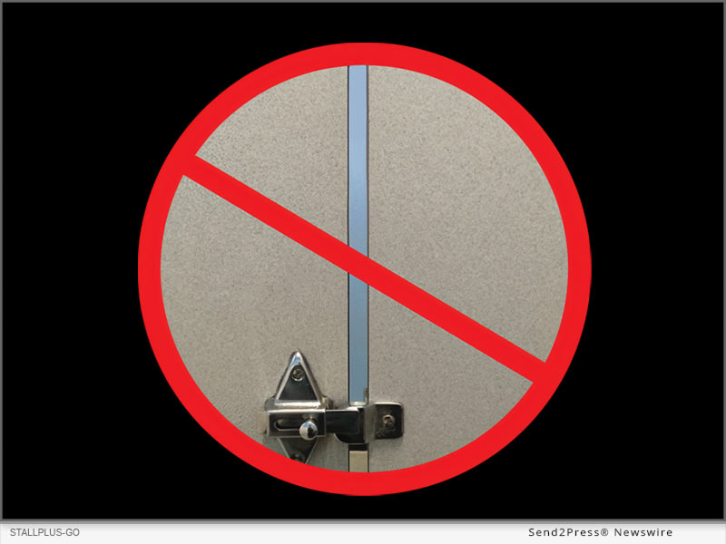 StallPlus+ Restroom Privacy Gap Guards - 4 Pack Gray Panels For Stall Doors & Corners - View #5