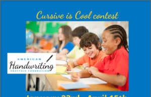 The 12th Annual ‘Cursive Is Cool’ Contest Launches for U.S. Students in Grades K-7 The 12th Annual 'Cursive Is Cool' Contest Launches