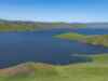Image of the San Luis Reservoir, the largest off-stream reservoir in the U.S. Once completed, the Sites Reservoir will be the second largest. (Photo courtesy of the Department of Water Resources)