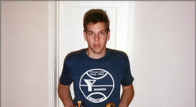 Mikes Beer Cans founder, Mike Miller as teenager
