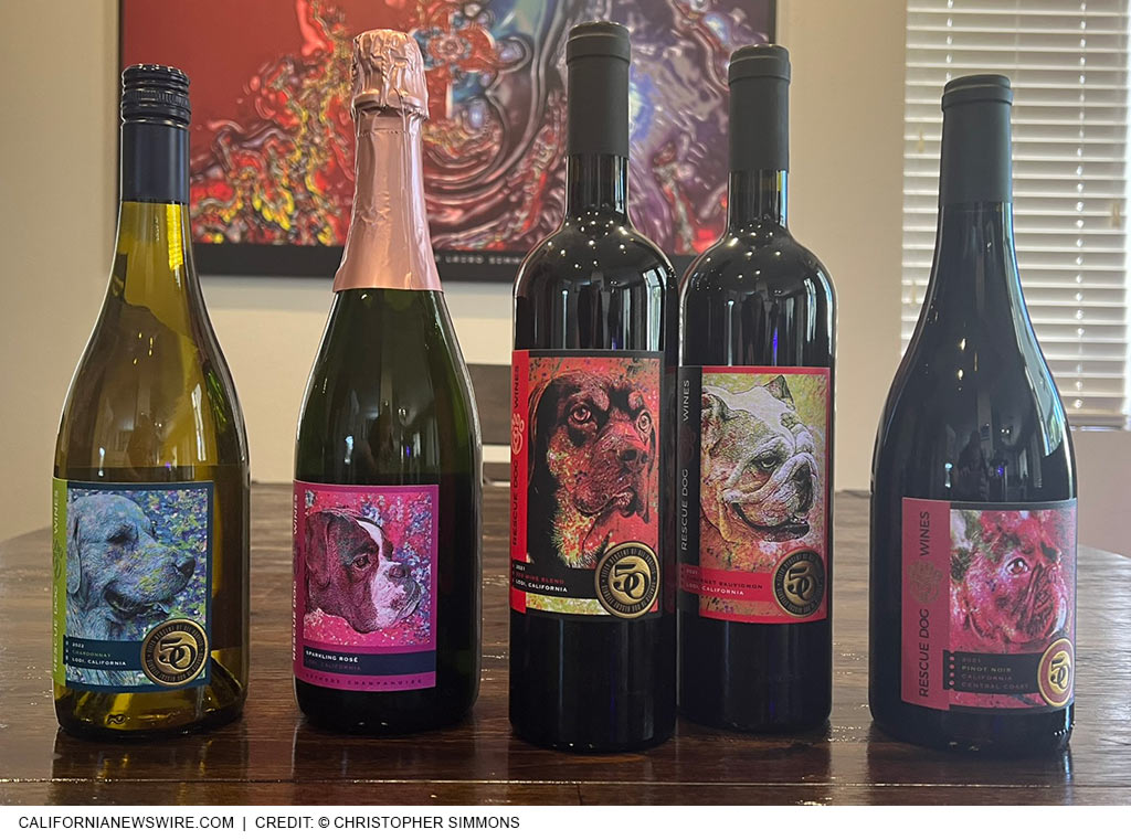 Rescue Dog Wines - bottles -credit Christopher Simmons