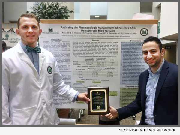 Dr. Milad Modarresi was awarded first place