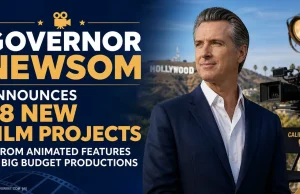 CA Governor Newsom announces 38 new film projects – from animated features to big budget productions